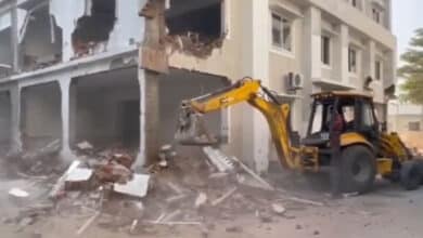 Municipality Demolished the College buildings of son-in-law of ex-minister Mallareddy