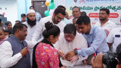 Ponnam launches polio vaccination drive