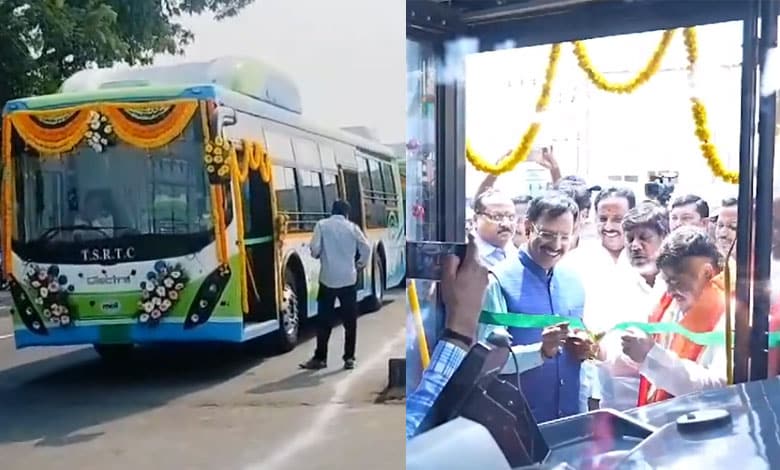 TSRTC's Green Metro buses flagged off in Hyderabad