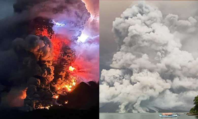 Indonesia: Volcano erupts again, sent a column of ash and smoke 2,000 metres into the sky: Video