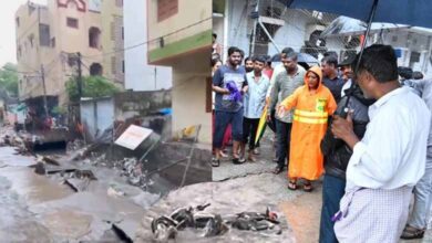 Hyderabad Rain: Drainage slab broke at Banjara Hills, some vehicles washed away: Video