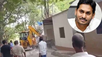 Unauthorized structures at Ex-AP CM Jagan's residence in Hyderabad demolished