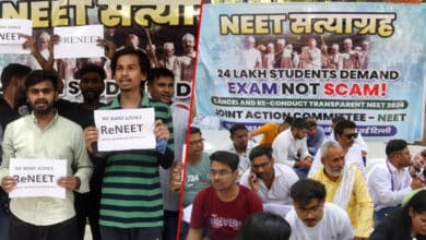 NEET-UG Candidates Protest, Demand Investigation into Alleged Exam Paper Leak