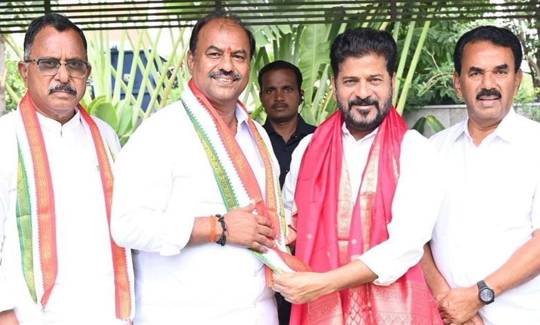 Another BRS MLA defects to Congress in Telangana