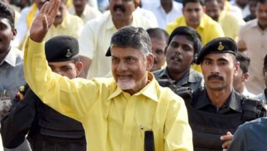 Chandrababu Naidu arrives in Hyderabad to warm welcome by supporters