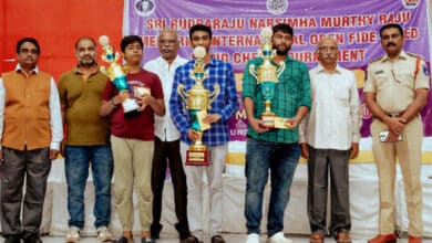 Nithin Babu Triumphs at Sri Rudraraju Narasimha Murthy Raju Memorial International FIDE Rapid Rating Chess Tournament