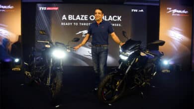 TVS Motor Company Launches 'A Blaze of Black' Dark Edition of TVS Apache 160 Series in Telangana