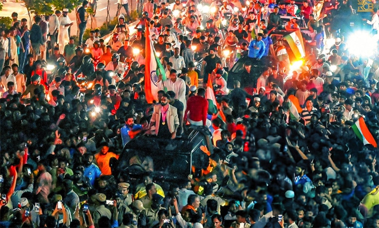 T20 World Cup | Mohammad Siraj Receives Heroic Welcome in Hyderabad