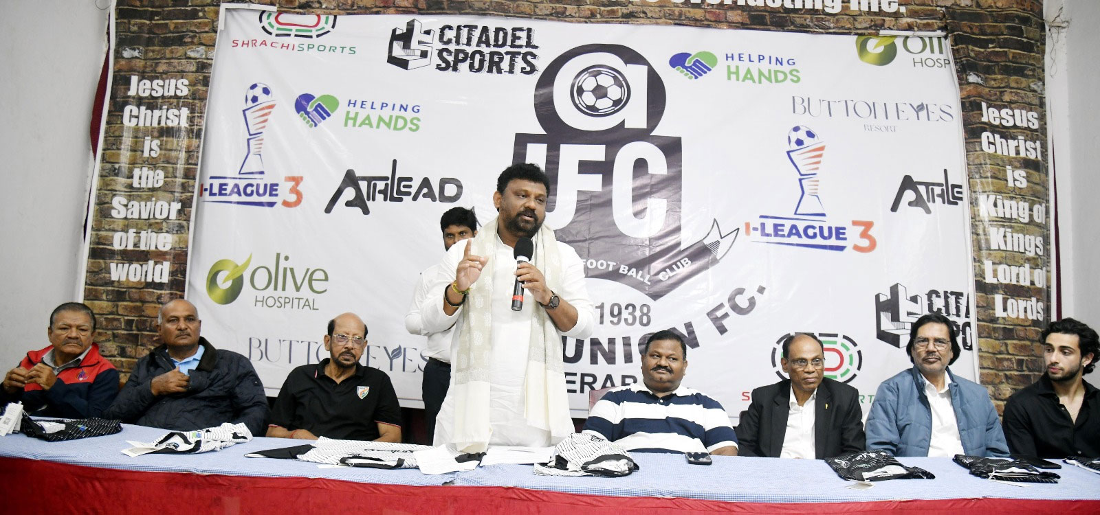 123 2 Abbas Union FC Unveils New Jersey for I-League 3 2024; SATS Chairman Pledges Support for Local Football