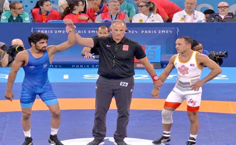 Aman Sehrawat makes history with bronze in wrestling at Paris Olympics