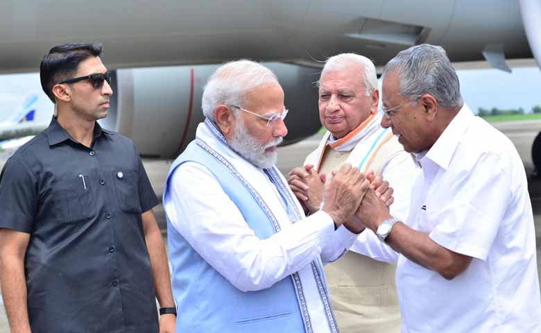 PM Modi arrives in Kerala to visit landslide ravaged Wayanad