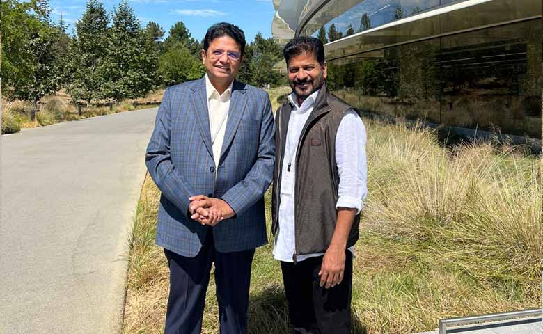 Telangana News | CM Revanth visits Apple’s California headquarters, expects positive outcome