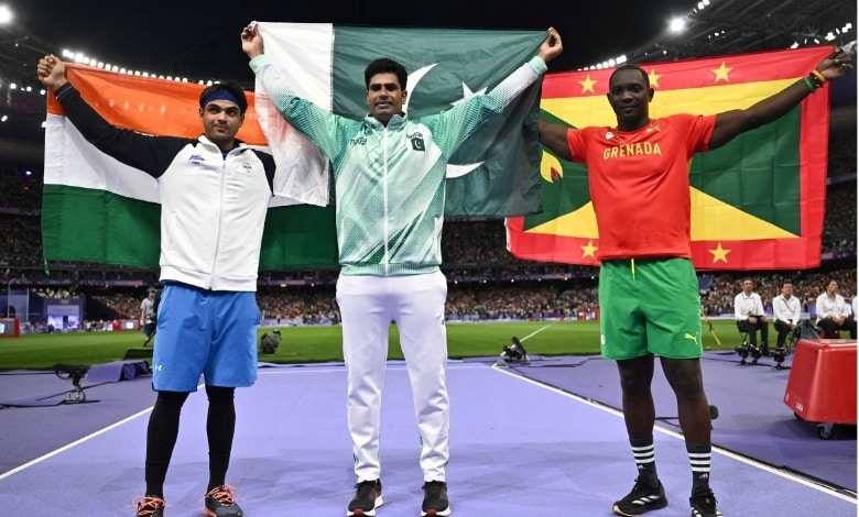 Olympics 2024: Neeraj Chopra Wins Silver; Pakistan's Arshad Nadeem Sets New Olympic Record to Clinch Gold