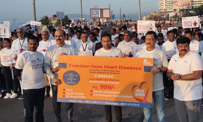 Apollo Hospitals Commemorates World Heart Day with Walkathon in Visakhapatnam