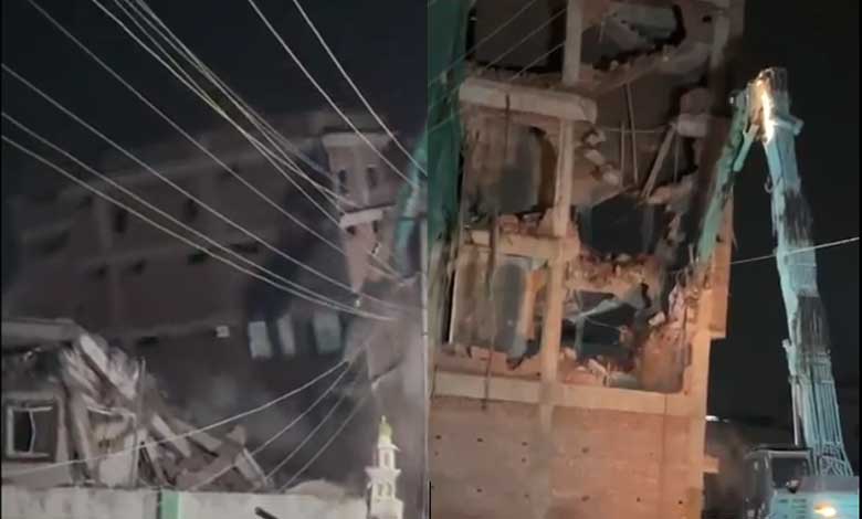 Demolition Operations Continue Late into the Night in Patelguda and Kishtareddypet