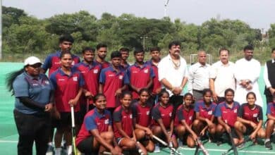 Dr. Mansukh Mandaviya, Hon'ble Minister for Sports and Labour, Visits Gachibowli Stadium, Hyderabad