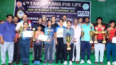 Thrilling Conclusion to 4th Table Tennis for Life: Telangana State Ranking Tournament