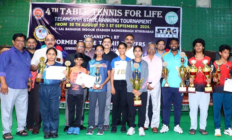 Thrilling Conclusion to 4th Table Tennis for Life: Telangana State Ranking Tournament