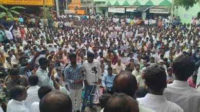 2000 Artisans Protest at TGSPDCL Office, Demand Immediate Regularization