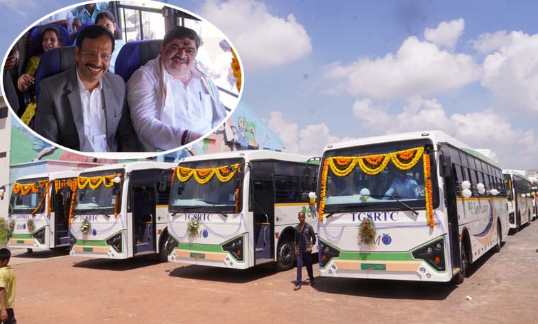 TGSRTC Launches High-Tech Electric Buses