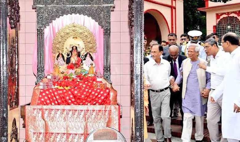 Bangladesh's Chief Adviser Yunus visits Dhakeshwari temple following vandalism during Durga Puja celebrations