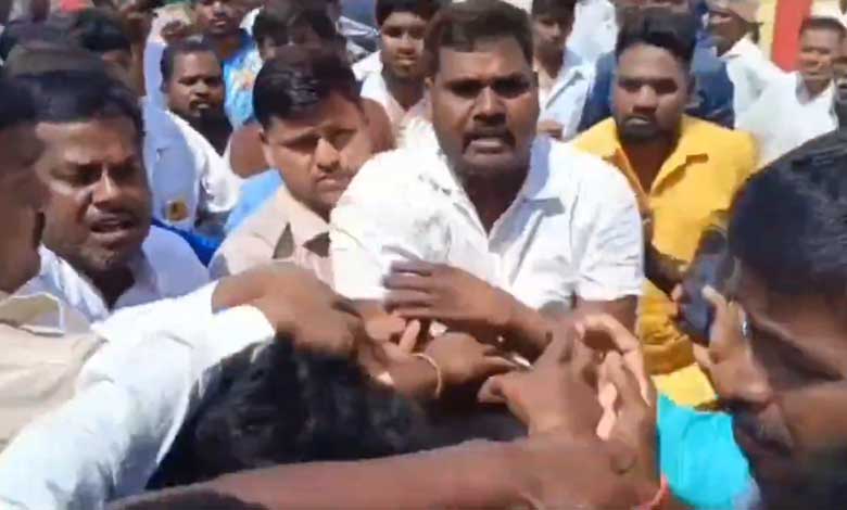 Clash Between Congress and BRS Party Workers Escalates Tensions in Medak District