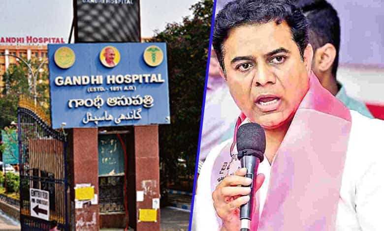 KTR Slams Congress Government Over Neglect of Gandhi Hospital Services, Prioritizing Price Hikes Over Patient Care