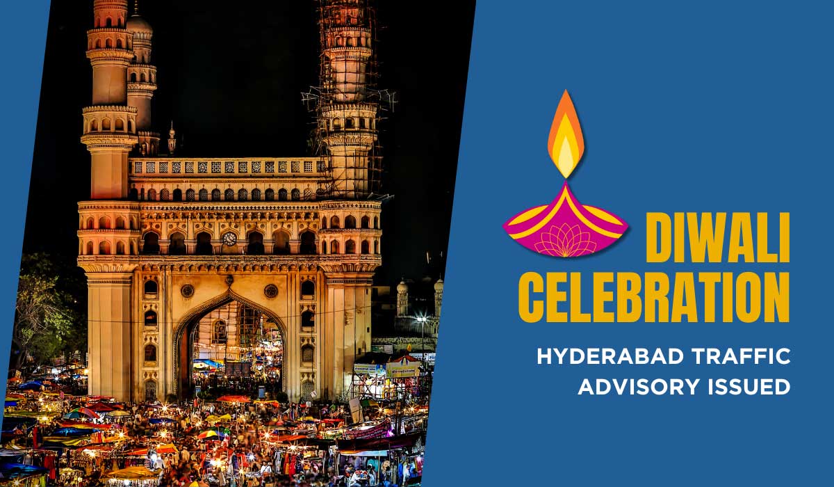 Hyderabad Traffic Advisory Issued for Diwali Celebration How to Avoid Traffic in Bhagyalaxmi Temple - Charminar Area