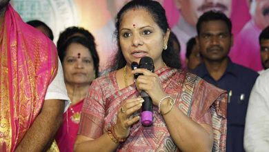 BRS leader Kavitha admitted to hospital for tests