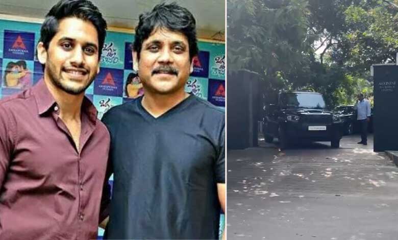 Tollywood Stars Nagarjuna and Naga Chaitanya Head to Nampally Court