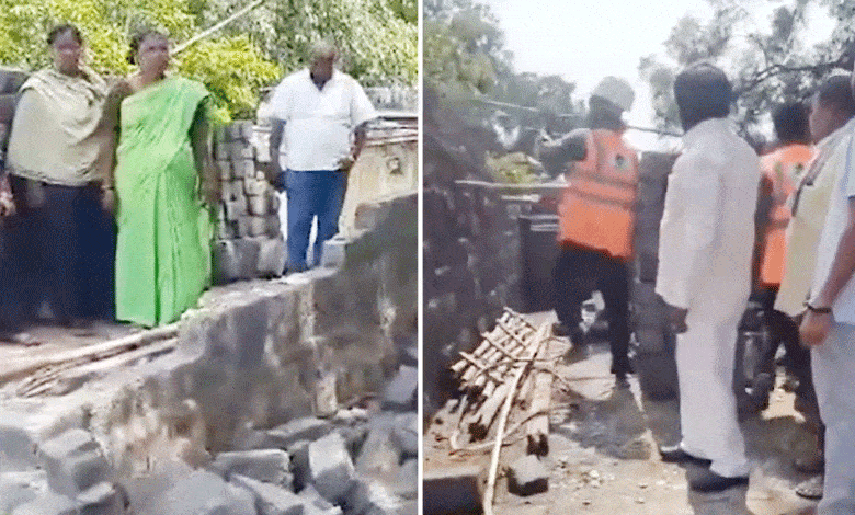 HYDRA Demolition Drive: Bulldozers Target Poor Homes in Nagarjuna Sagar, Sparking Outrage