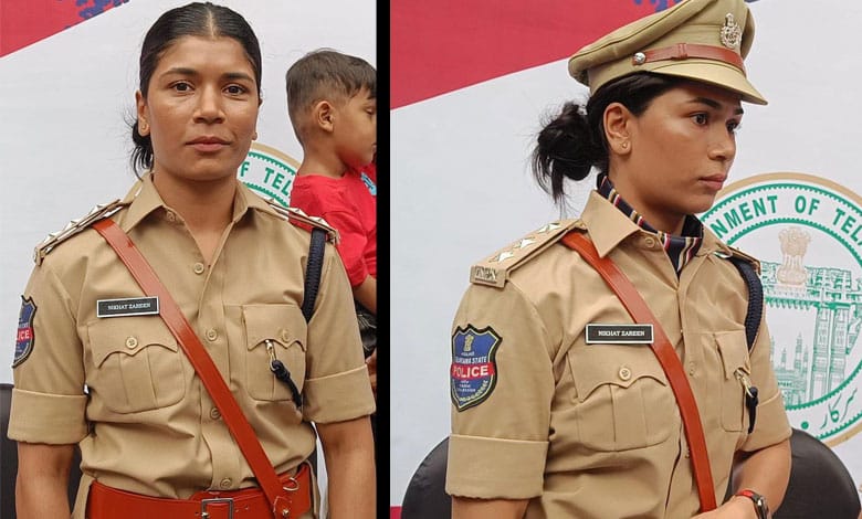 World Boxing Champion Nikhat Zareen Assumes Charge as DSP in Telangana Police