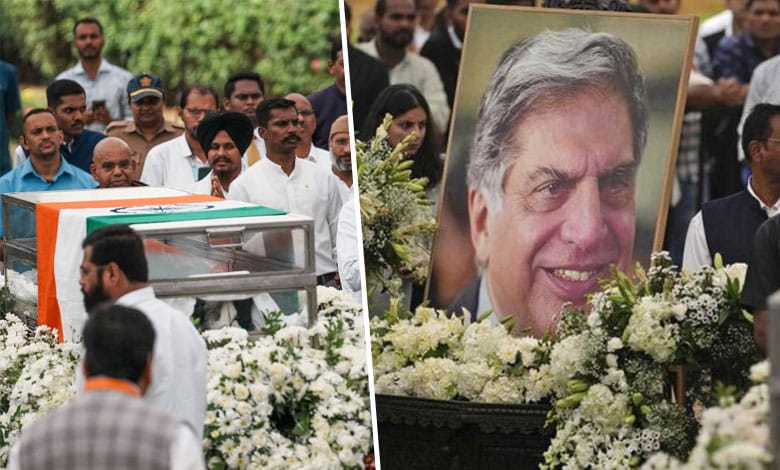 Tearful Farewell to legendary business tycoon Ratan Tata