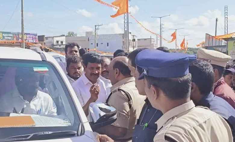 Tension during public hearing on Pharma Village in Telangana's Vikarabad district