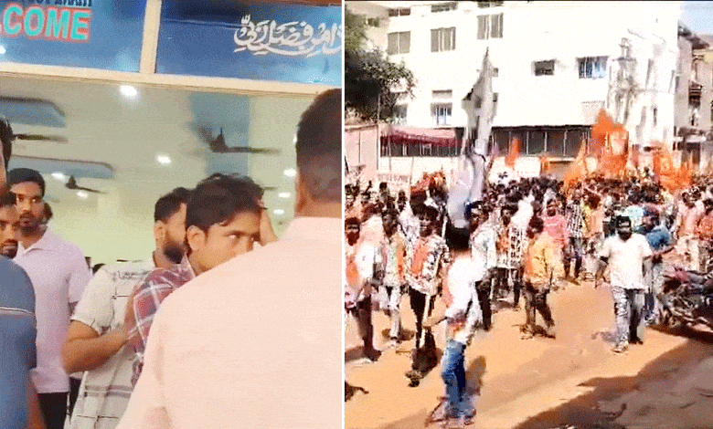 Tensions Rise in Zaheerabad: Minority Businesses Attacked During Protest Against Temple Vandalism