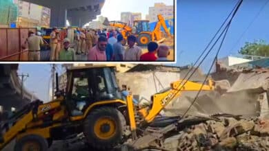 Demolition Drive in Tadbun to Facilitate Hyderabad’s Aramghar to Zoo Park Flyover Opening