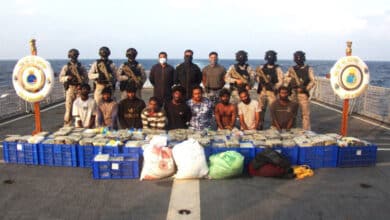 Indian Navy seizes 500 kg of meth in Arabian Sea