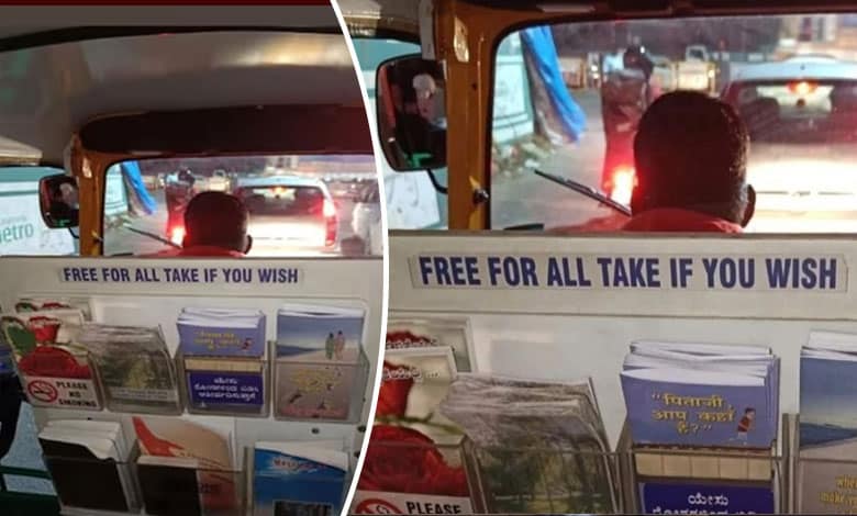 Bengaluru Auto Driver Turns Vehicle into Mini Library, Offers Free Books to Passengers