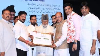 CM Revanth Reddy Honors Senior Advocate Ghulam Yazdani with Moulana Abul Kalam Azad Lifetime Achievement Award