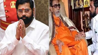 Hyd: Shiv Sena celebrates prospective victory in Maharashtra assembly elections