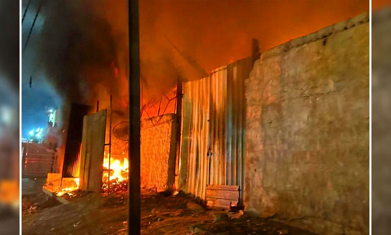 Hyderabad’s Old City Rocked by Massive Scrap Yard Fire in Karwan