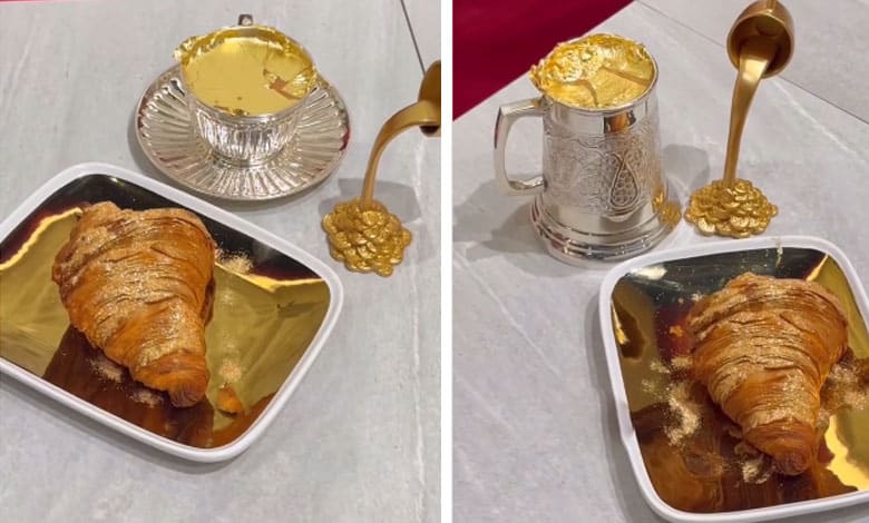 Dubai Cafe's Rs 1 Lakh 'Gold Karak' Tea Goes Viral: Watch the Luxurious Tea Experience