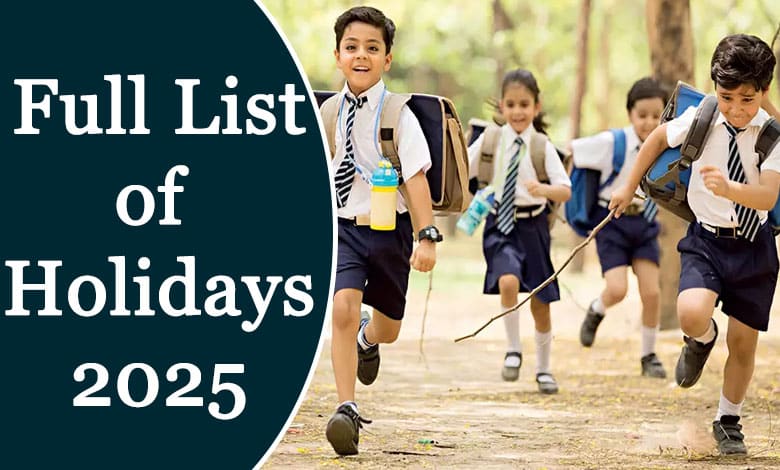 HOLIDAYS LIST 2025 2 1 Telangana Government Announces 2025 Public Holidays: Full List of General and Optional Holidays