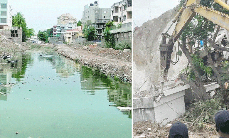 After Demolition of Illegal Structures, HYDRA Shifts Focus to Drain Restoration in Hyderabad