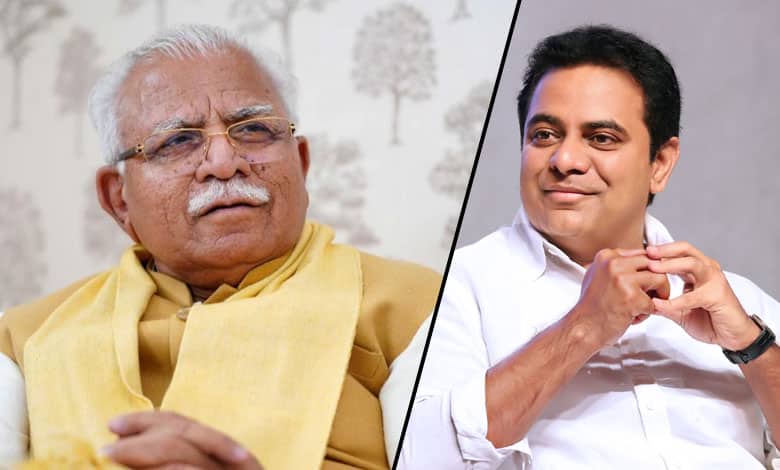 BRS Leader K T Rama Rao Alleges Corruption in AMRUT Tenders During Meeting with Union Minister Khattar