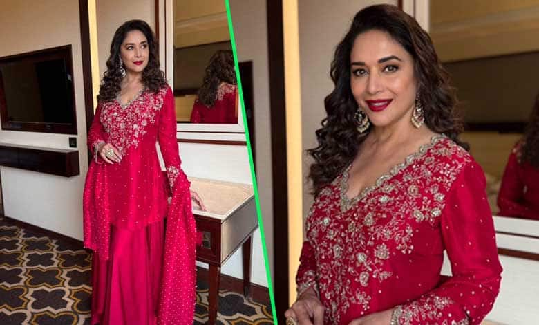 Madhuri Dixit says she is eternally in love with red colour