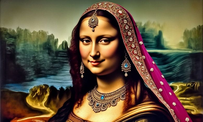 IIM Ranchi Student Creates Indian Version of Mona Lisa Using AI, Goes Viral on Social Media