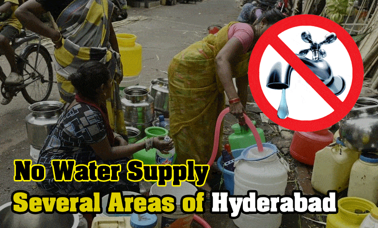 No Water Supply in Several Areas of Hyderabad: Check Your Area!