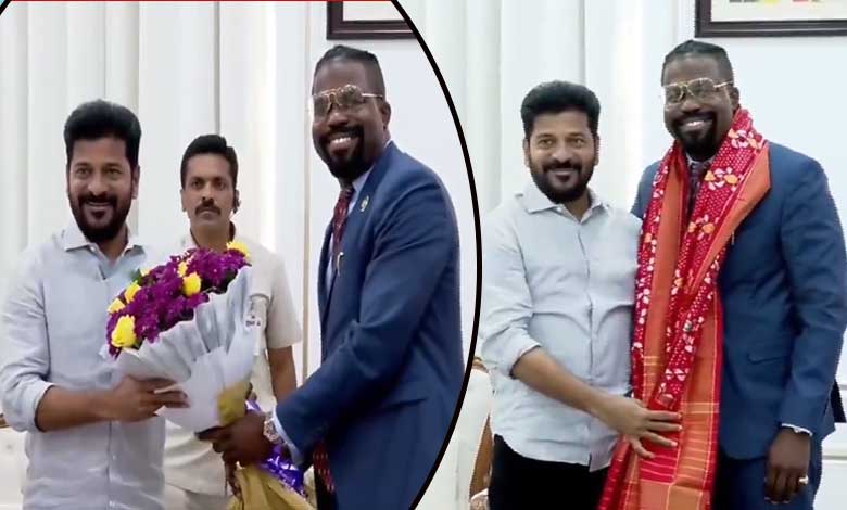 South Carolina Representative JA Ariel Moore Meets Telangana CM Revanth Reddy at Secretariat