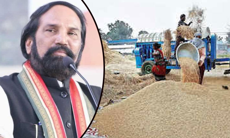 Telangana Achieves Record Paddy Production of 153 Lakh Metric Tonnes: Minister Uttam Kumar Reddy